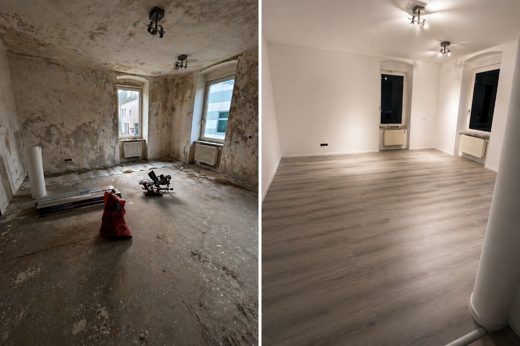 Modernisierung einer Wohnung in 1220 Wien
